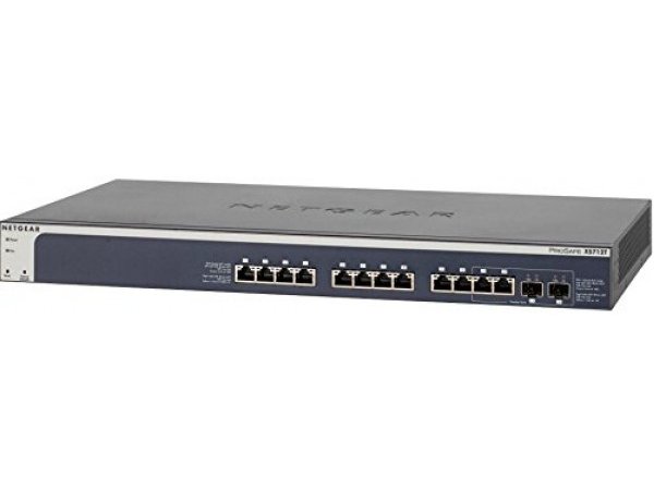 NETGEAR XS712T - 12-port 10-Gigabit ProSafe Smart Switch, L2+ (XS712T-100AJS)
